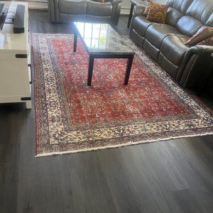 Vintage Turkish Wool on Cotton Carpet - Rug - ISPARTA